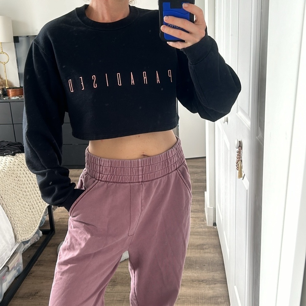 Paradised logo cropped sweatshirt